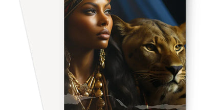 Happy Solar Return Empowered Ebony Sentiments Greeting Card - D'Sare