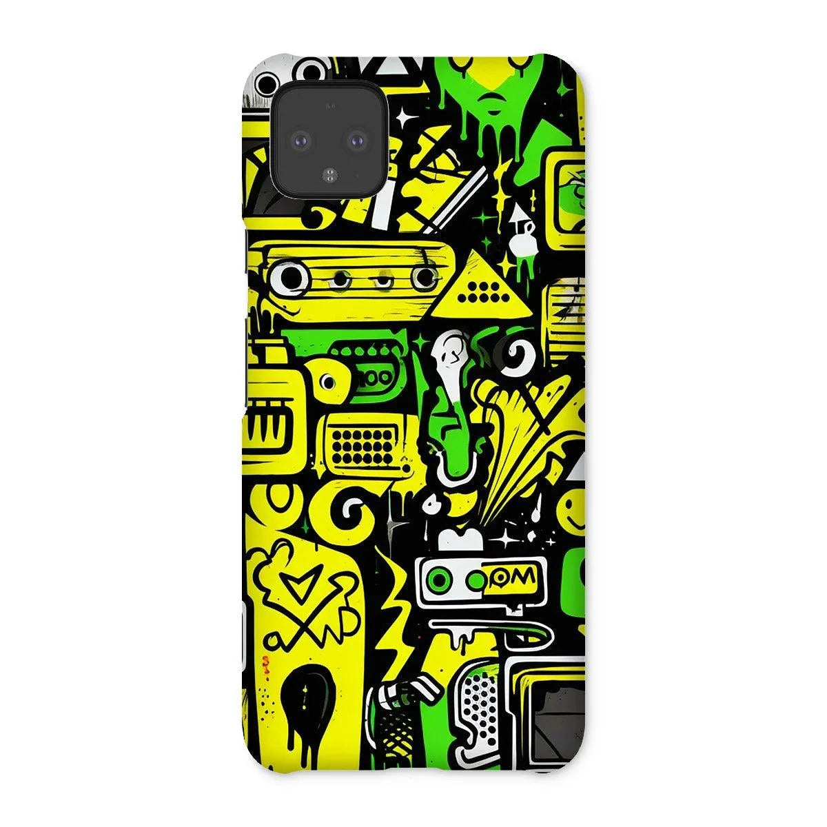 Graffiti Green and Yellow Abstract: A Dive into Vibrant Urban Art Snap Phone Case by Prodigi