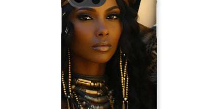 Blue Empress and The Majestic Leopard Snap Phone Case by Prodigi