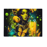 Bioluminescent Dreams | Monarch Butterfly Alchemist | Vibrant Fantasy  Glass Chopping Board - D'Sare