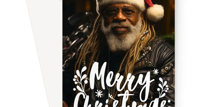 Black Santa Claus, Rasta Ethnic  Greeting Card - D'Sare