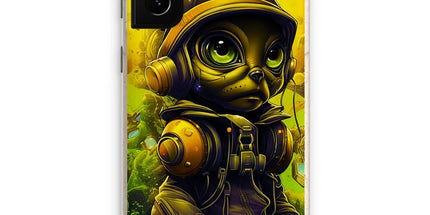 Lunar Explorer Pup | Intergalactic Canine Adventurer - Cosmic Voyage Sci-Fi Enthusiasts Eco Phone Case by D'Sare