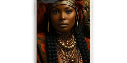 Empress Ebony Leopard Luxe MelanatedME Eco Phone Case by Prodigi