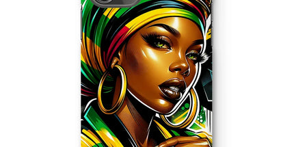 Gift For Her Rasta Queen Street Black Women Gift Snap Phone Case - D'Sare