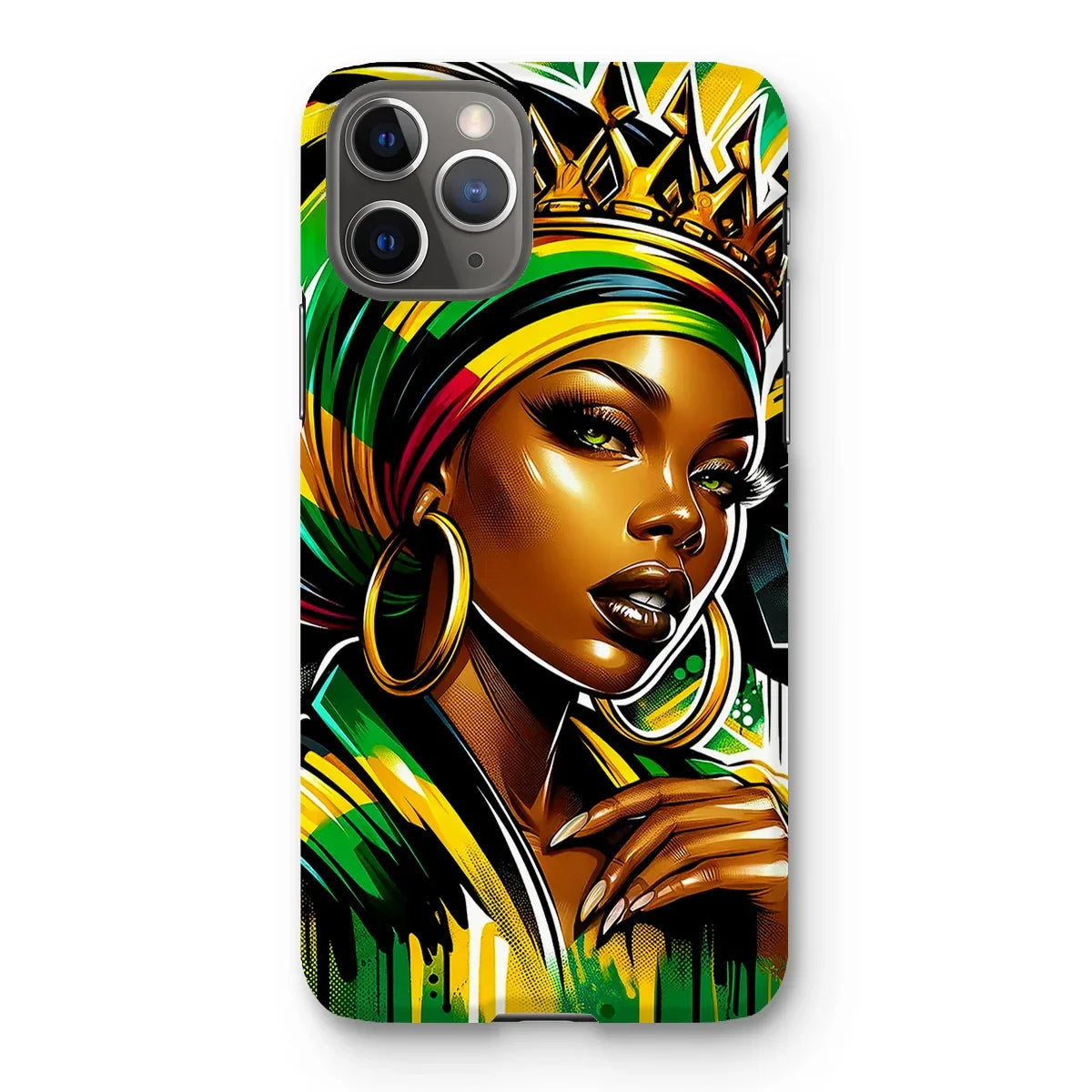 Gift For Her Rasta Queen Street Black Women Gift Snap Phone Case - D'Sare