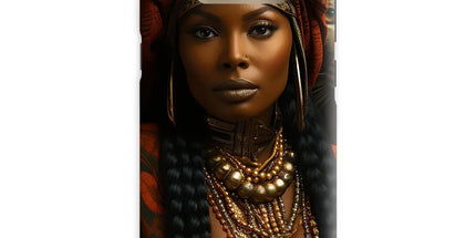 Empress Ebony Leopard Luxe MelanatedME Snap Phone Case by Prodigi