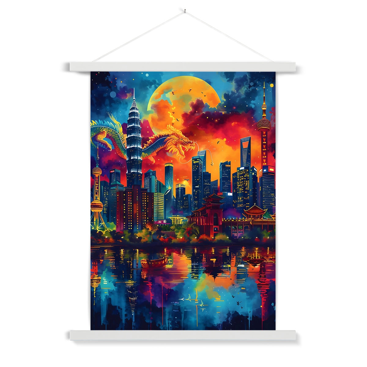 2024 Year Of The Dragon Celebration Fine Art Print with Hanger