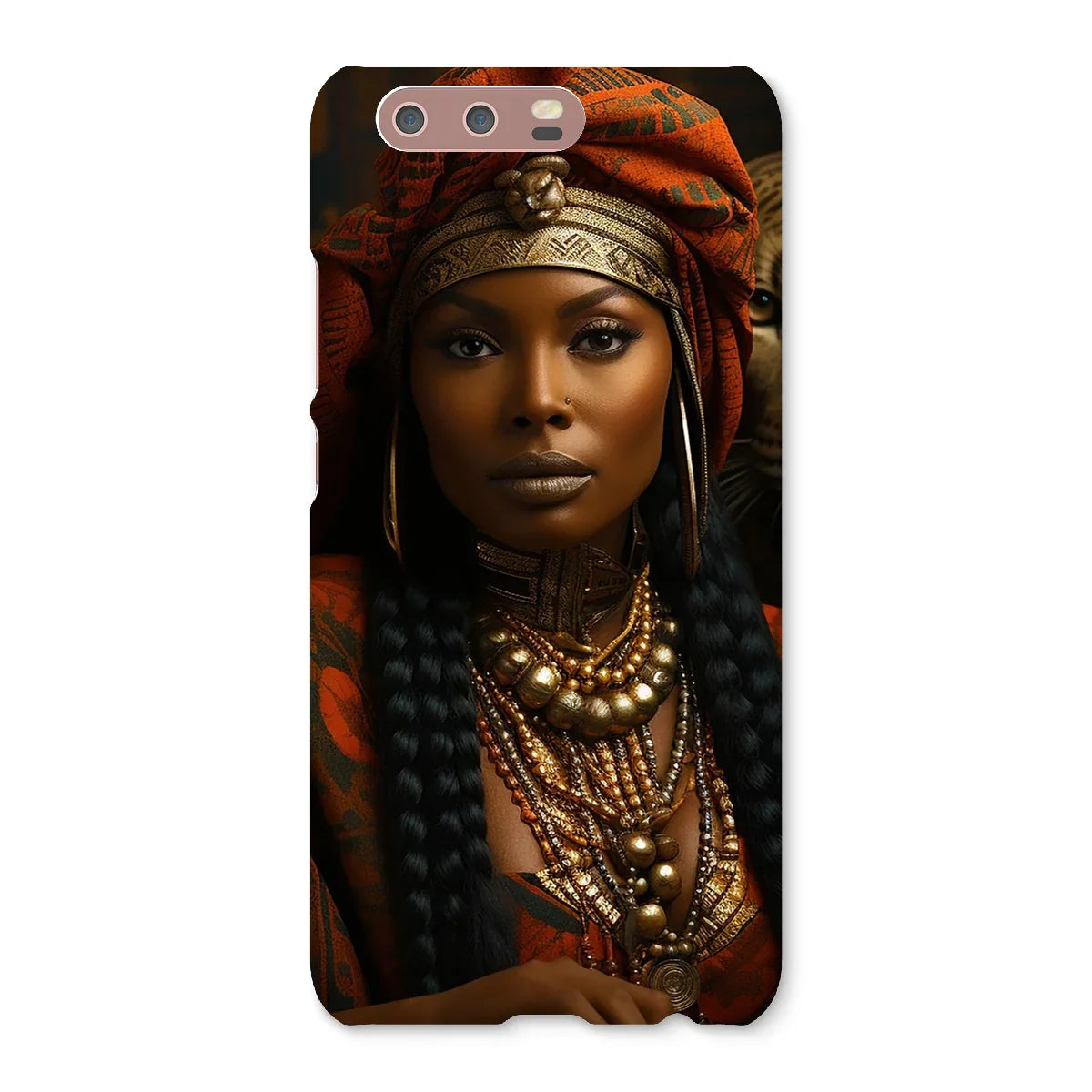 Empress Ebony Leopard Luxe MelanatedME Snap Phone Case - D'Sare