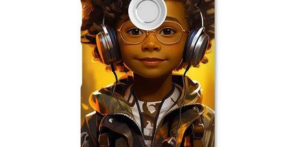 Little Boy Dino Dream Earphone: MelanatedMe Adventures by D'Sare Snap Phone Case - D'Sare 