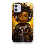 Little Boy Dino Dream Earphone: MelanatedMe Adventures by D'Sare Tough Phone Case - D'Sare 