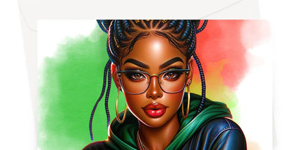 Irie Island Girl  Greeting Card - D'Sare