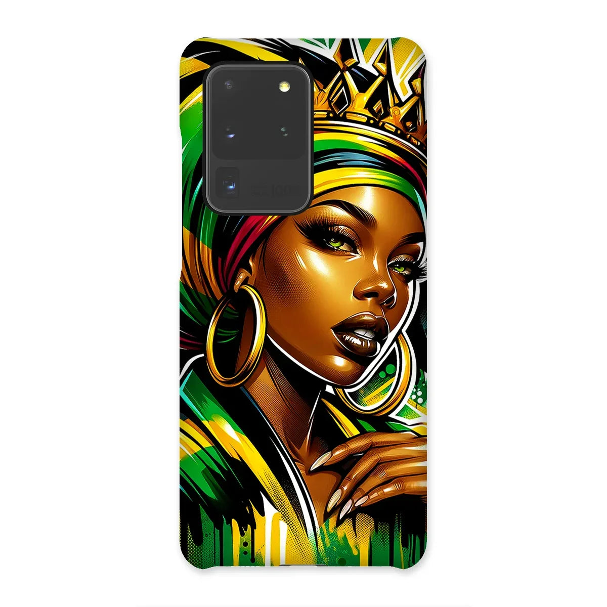 Gift For Her Rasta Queen Street Black Women Gift Snap Phone Case - D'Sare