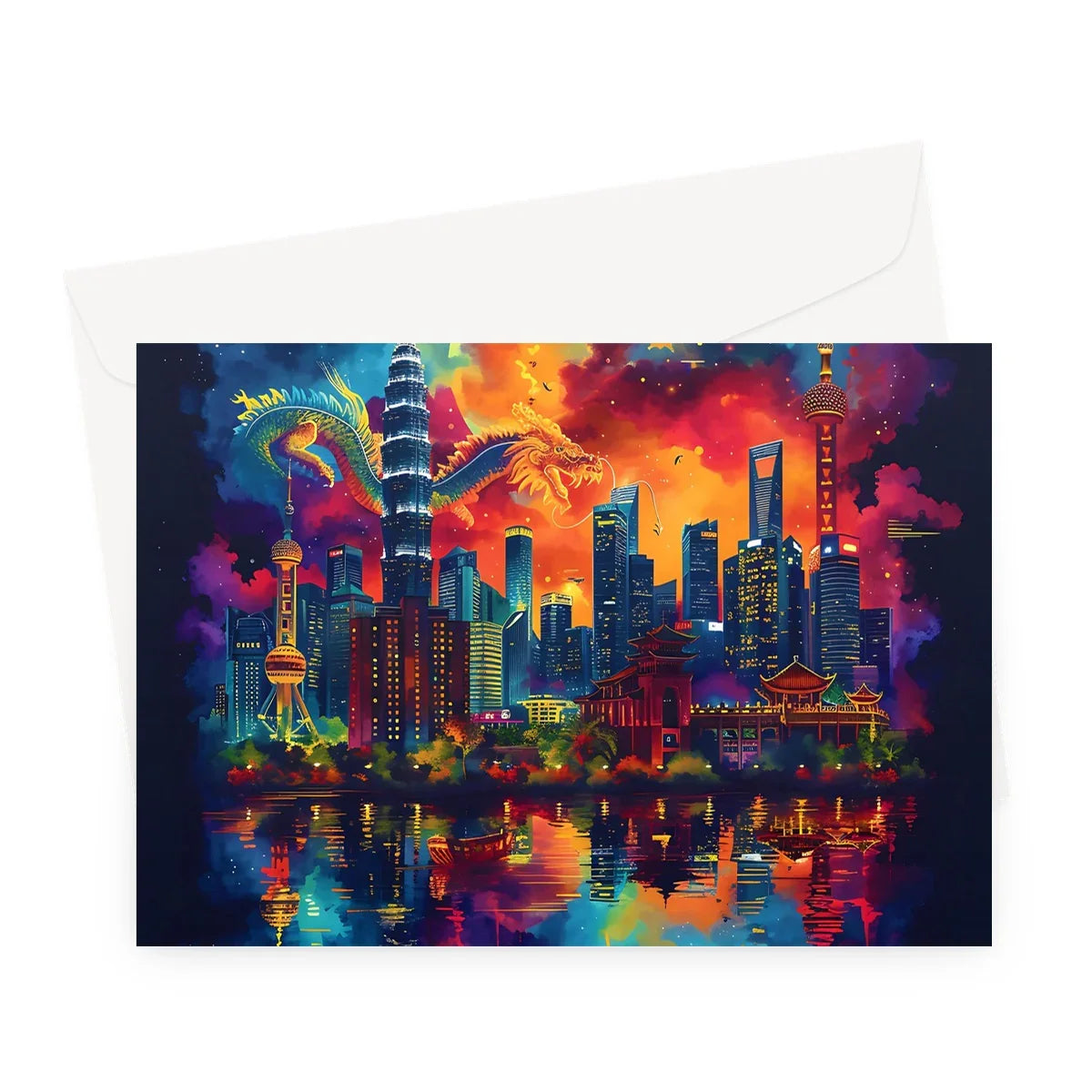 2024 Year Of The Dragon Celebration Greeting Card - D'Sare