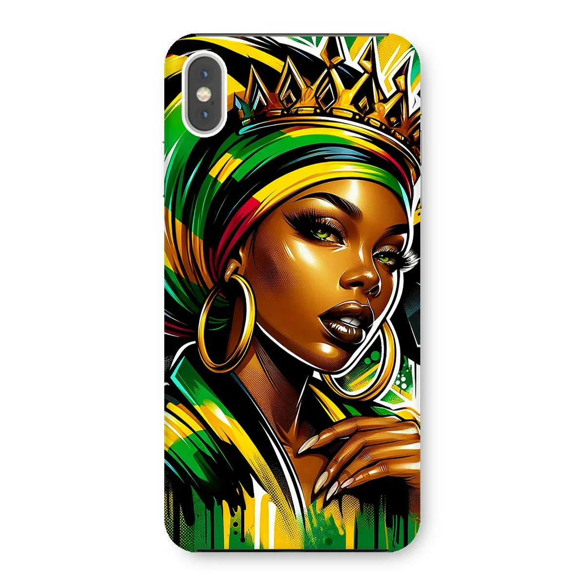 Gift For Her Rasta Queen Street Black Women Gift Snap Phone Case - D'Sare