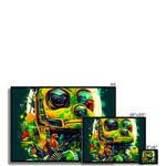 Mechanical Muse: Vibrant Graffiti Odyssey in Surreal Auto Wonderland Framed Print - D'Sare