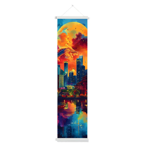 2024 Year Of The Dragon Celebration Wall Height Chart by Prodigi
