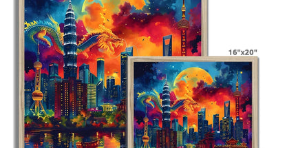 2024 Year Of The Dragon Celebration Budget Framed Poster - D'Sare