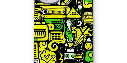 Graffiti Green and Yellow Abstract: A Dive into Vibrant Urban Art Tough Phone Case by Prodigi