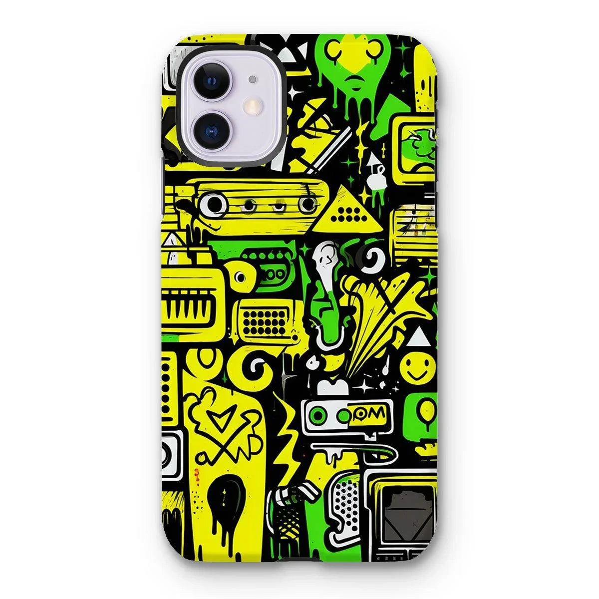 Graffiti Green and Yellow Abstract: A Dive into Vibrant Urban Art Tough Phone Case by Prodigi