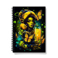 Bioluminescent Dreams | Monarch Butterfly Alchemist | Vibrant Fantasy Notebook by D'Sare