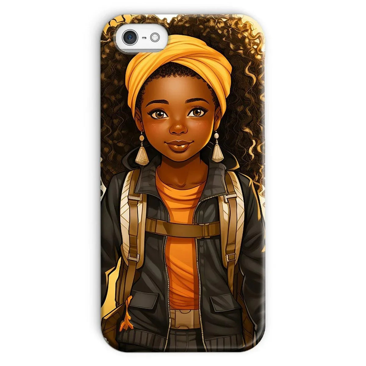 Autum Days Cute Black Girl MelanatedMe Snap Phone Case - D'Sare 