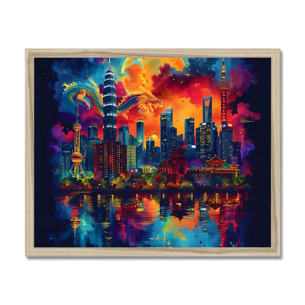 2024 Year Of The Dragon Celebration Budget Framed Poster - D'Sare