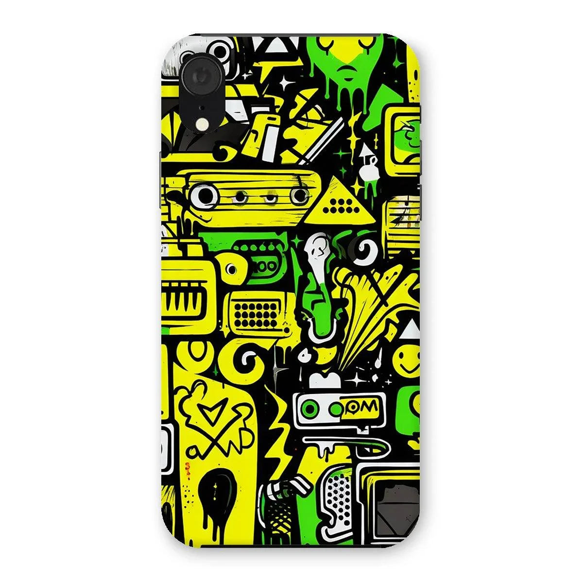 Graffiti Green and Yellow Abstract: A Dive into Vibrant Urban Art Snap Phone Case by Prodigi