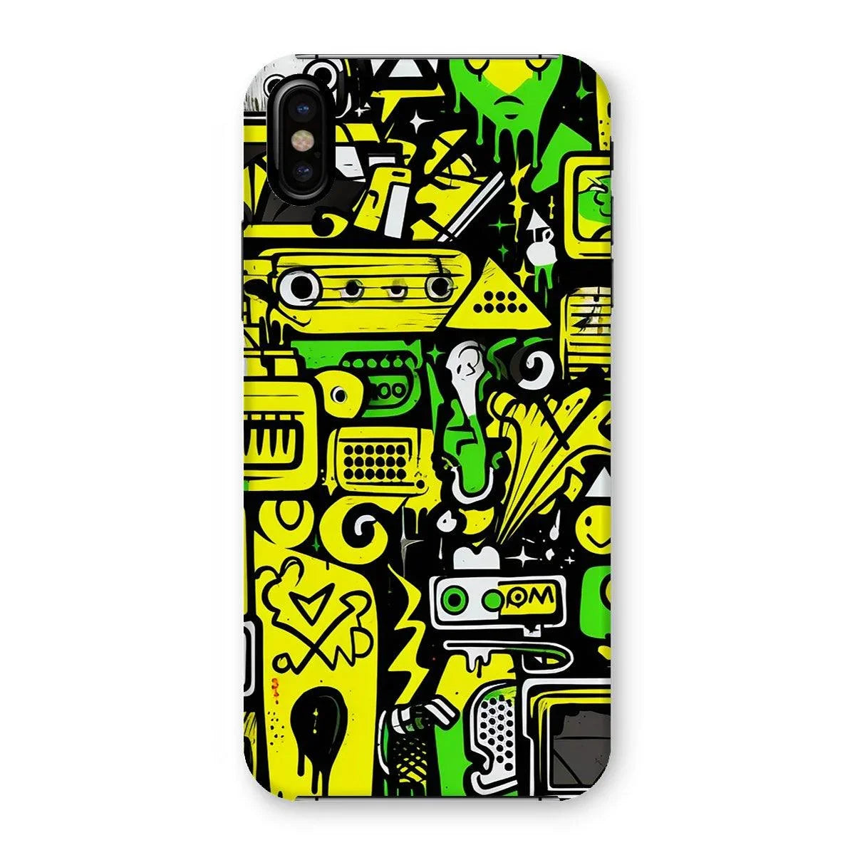Graffiti Green and Yellow Abstract: A Dive into Vibrant Urban Art Snap Phone Case by Prodigi