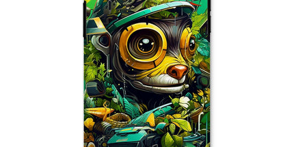 Nature's Resilience: Surreal Auto-Forest Artwork - Whimsical Raccoon and Greenery Infused Car  Snap Phone Case - D'Sare