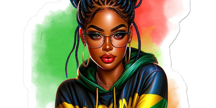 Irie Island Girl Sticker by Prodigi