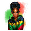 Irie Island Girl Sticker by Prodigi