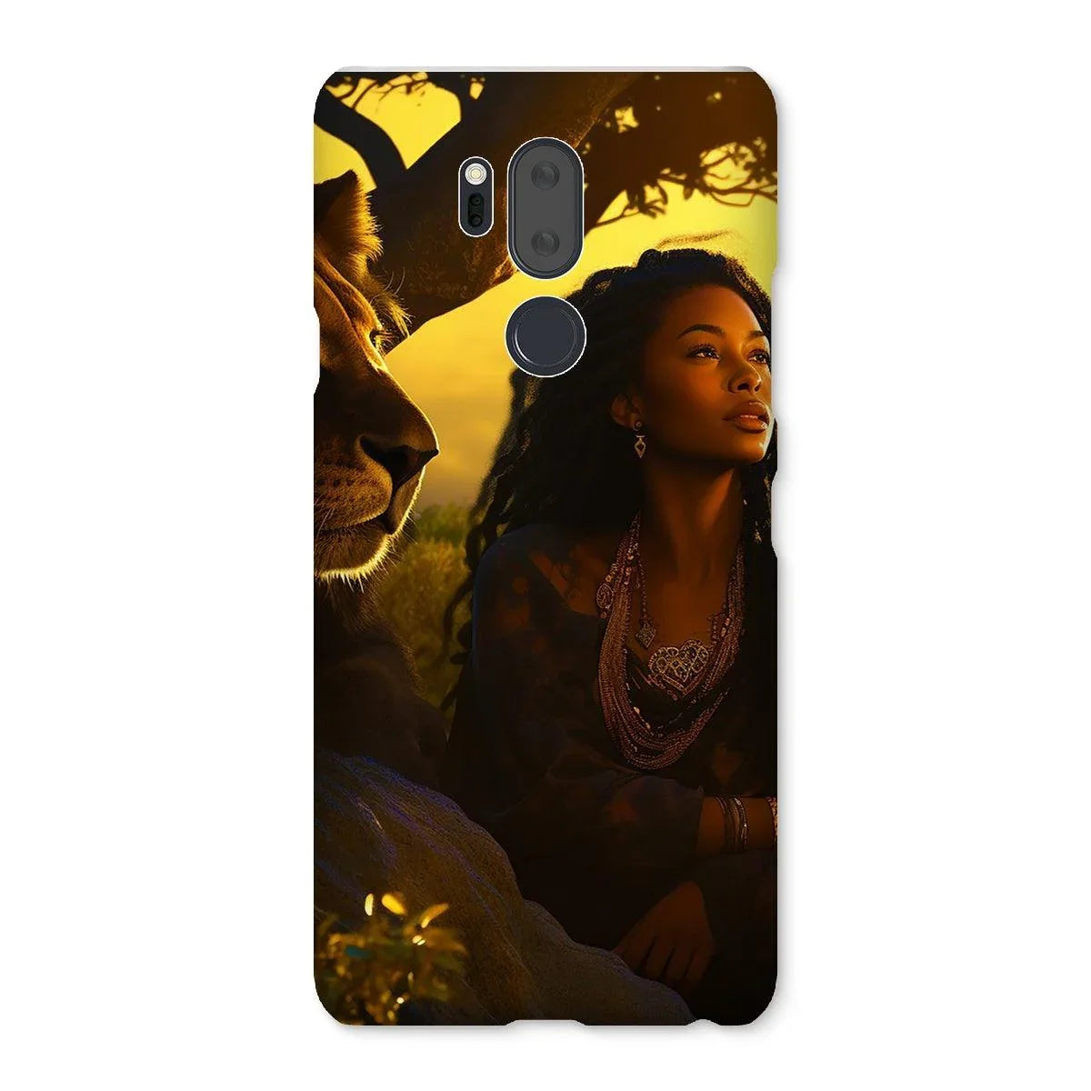 Empress Divine: The Black Feminine & Lion of Judah Legacy Snap Phone Case - D'Sare 