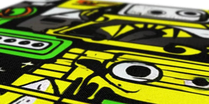 Graffiti Green and Yellow Abstract: A Dive into Vibrant Urban Art Canvas by Prodigi