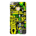 Graffiti Green and Yellow Abstract: A Dive into Vibrant Urban Art Snap Phone Case - D'Sare 