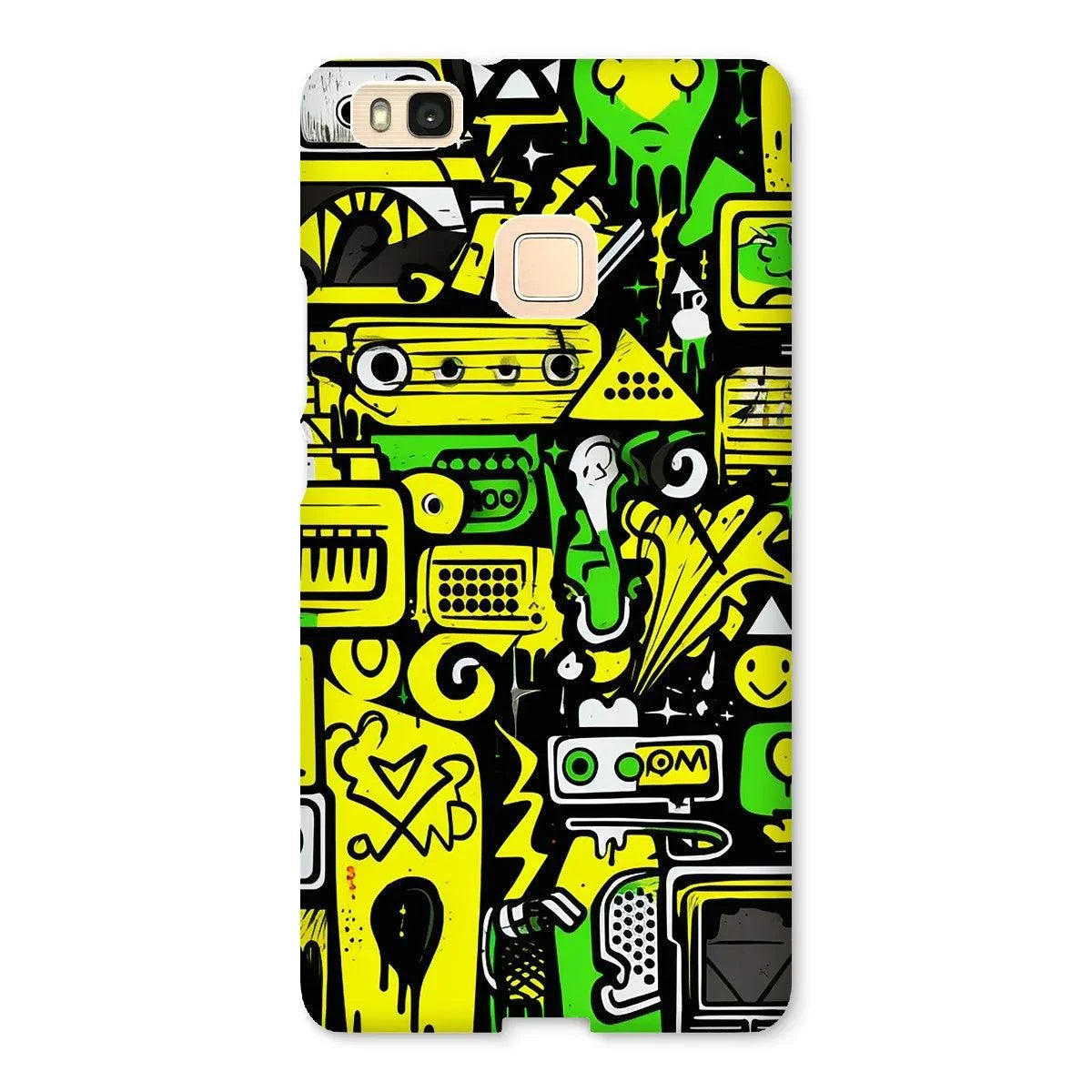 Graffiti Green and Yellow Abstract: A Dive into Vibrant Urban Art Snap Phone Case by Prodigi