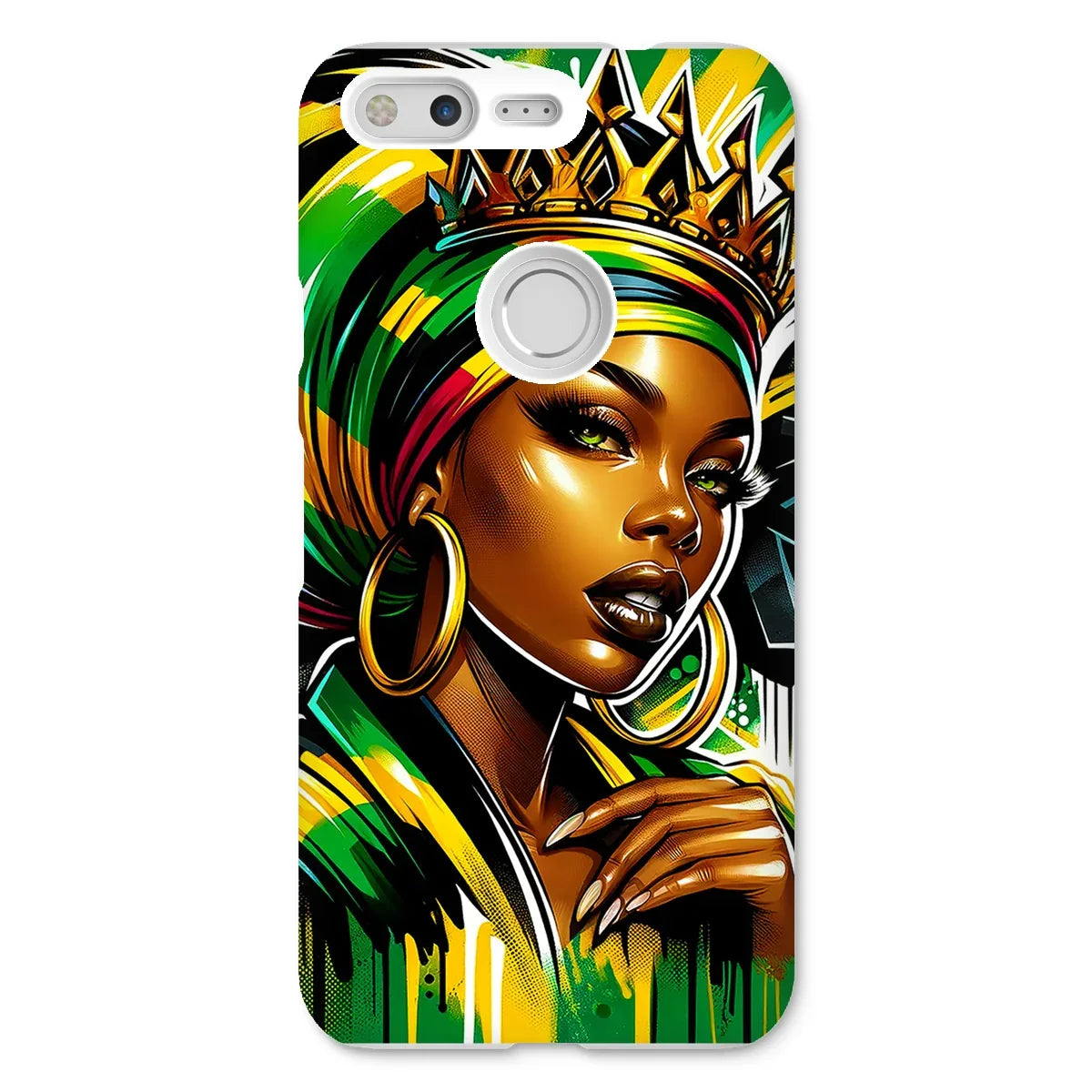 Gift For Her Rasta Queen Street Black Women Gift Snap Phone Case - D'Sare