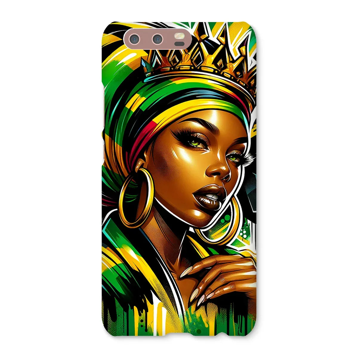 Gift For Her Rasta Queen Street Black Women Gift Snap Phone Case - D'Sare