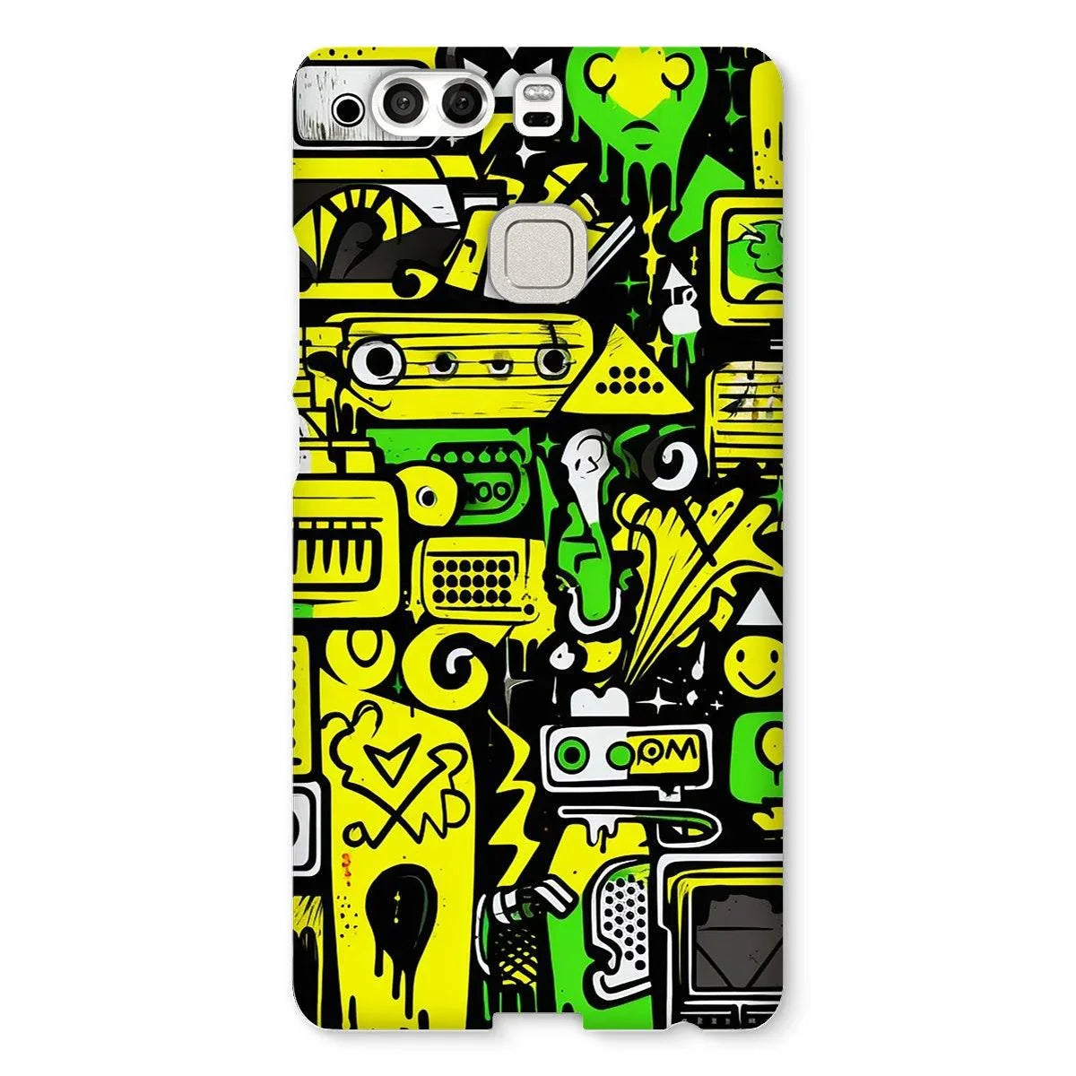 Graffiti Green and Yellow Abstract: A Dive into Vibrant Urban Art Snap Phone Case by Prodigi
