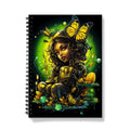 Urban Jungle Metamorphosis Muse Luminous Butterfly Queen Notebook by Prodigi