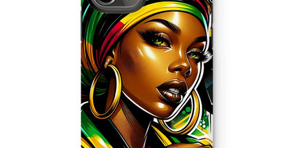Gift For Her Rasta Queen Street Black Women Gift Tough Phone Case - D'Sare