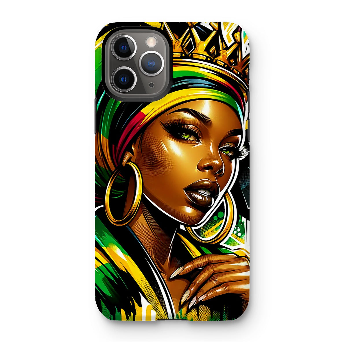 Gift For Her Rasta Queen Street Black Women Gift Tough Phone Case