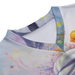 Dolphin Pastel V-neck Girl's T-shirt - D'Sare 