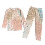 Raglan Sleeve With Wide Ankles Gir's Print Pyjama Sets - D'Sare 