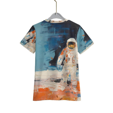 Space Coloured Blue and Orange Astronaut Boy's T-Shirt - D'Sare 