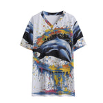 Dolphin V-neck Boy's T-shirt - D'Sare 