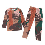 Raglan Sleeve With Wide Ankles Boy's Print Pyjama Sets - D'Sare 