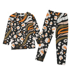Girl's Raglan Sleeve Pajamas With Wide Ankles - D'Sare 