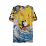 Surfer Bear Boy's V-neck T-shirt - D'Sare 