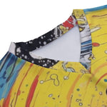 Yellow Whale Abstract Beach Surf Boy's V-neck T-shirt - D'Sare 