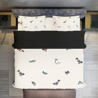 Duck Neutral Four-piece Duvet Cover Set - D'Sare 